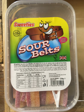 Sweeties Sour Belts 220g