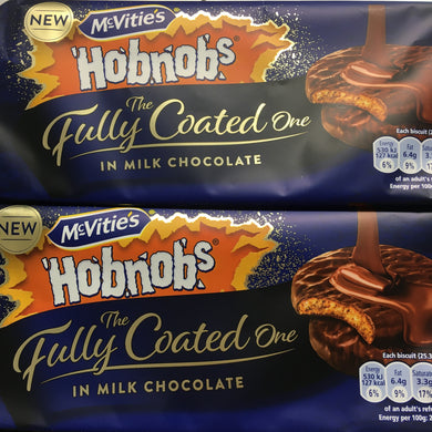 2x McVitie's Hobnobs The Fully Coated One in Milk Chocolate (2x149g)