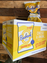 10x Seabrook Cheese & Onion Flavour Crinkle Cut Crisps Sharing Bag Box (10x80g)