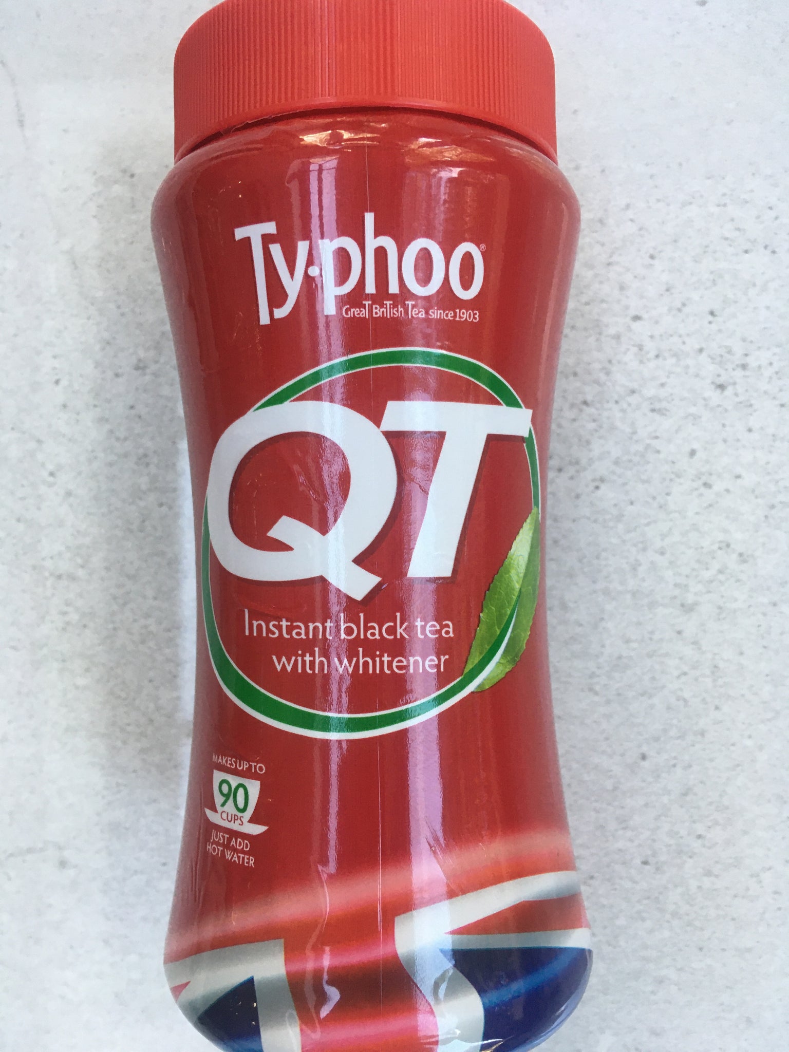 Typhoo QT Instant Black Tea With Whitener 90 Cups 225g Low Price typhoo-qt-instant-black-tea-with-whitener-90-cups-225g-low-price
