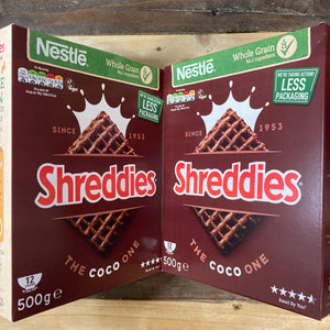 2x Nestle Shreddies Choco Cereal (2x500g)