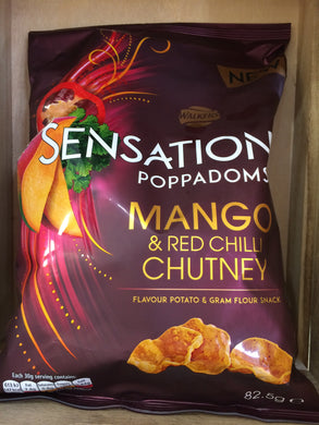 Walkers Sensations Mango & Red Chilli Chutney Poppadoms 82.5g