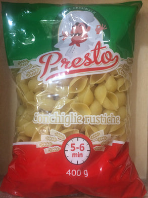 Presto Conchiglie Rustiche Pasta 400g