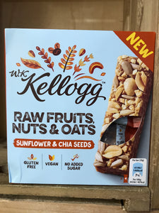 20x Kellogg Raw Fruits, Nuts & Oats 30g Bars (5x4x30g)
