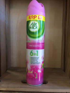 Airwick Pink Sweet Pea 6 in 1 Air Freshner 240ml