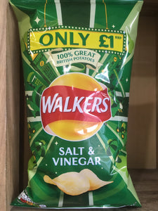 Walkers Salt & Vinegar Crisps Sharing Bag 75g