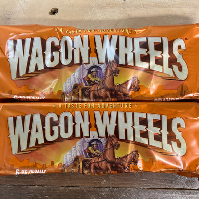 12x Orange Wagon Wheels (2 Packs of 6 Wheels)