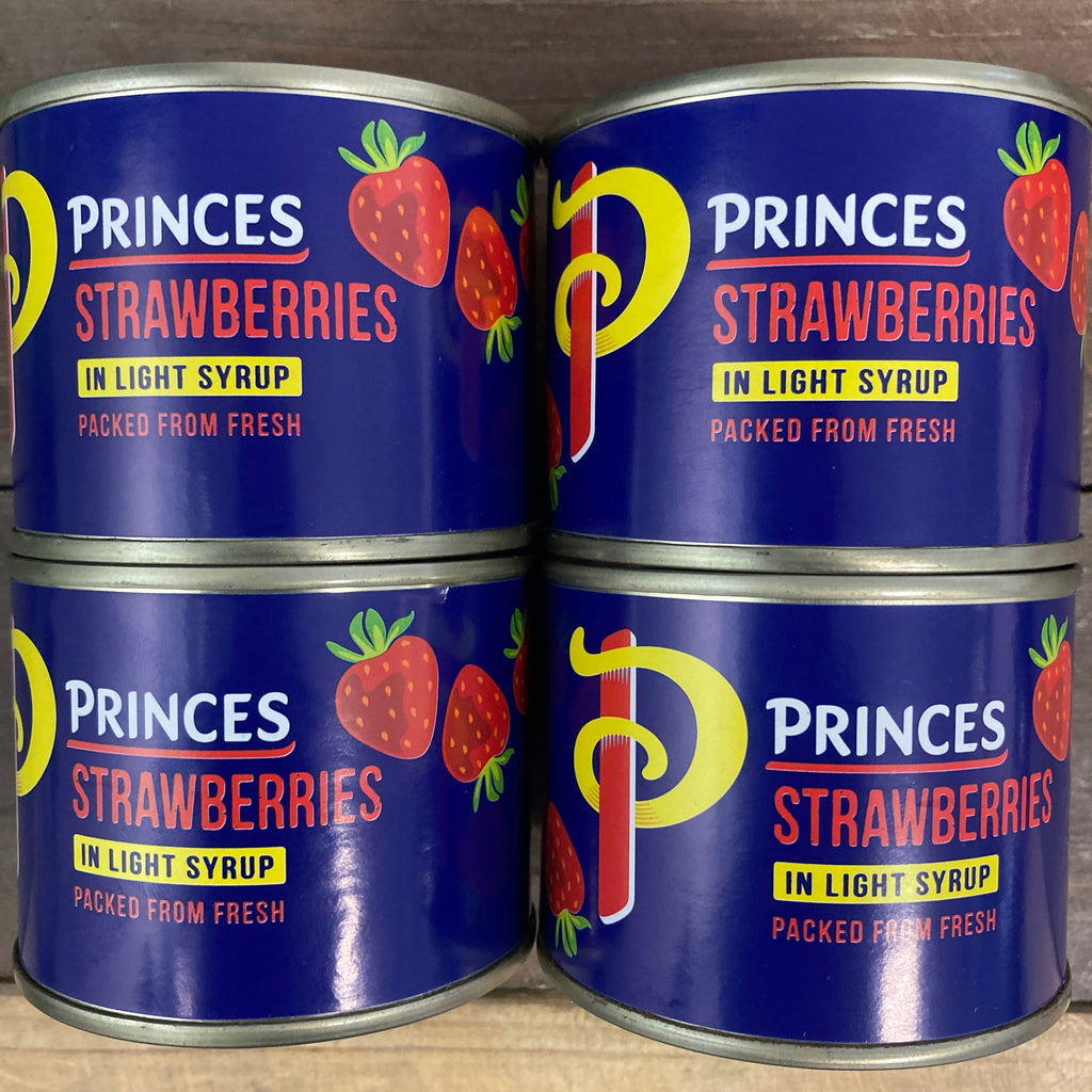 6x Princes Strawberries In Light Syrup Tins (6x210g) & Low Price Foods Ltd