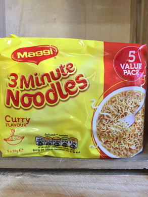 Maggi 3 Minute Noodles Curry Flavour 5 Pack (5x59g)