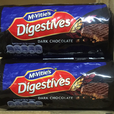2x McVitie's Dark Chocolate Digestive Biscuits (2 Packs of 266g)