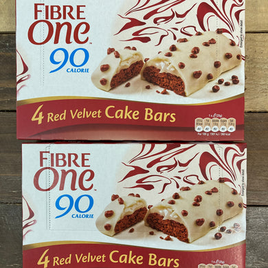 12x Fibre One Red Velvet Cake Bars (3 Packs of 4 Bars)