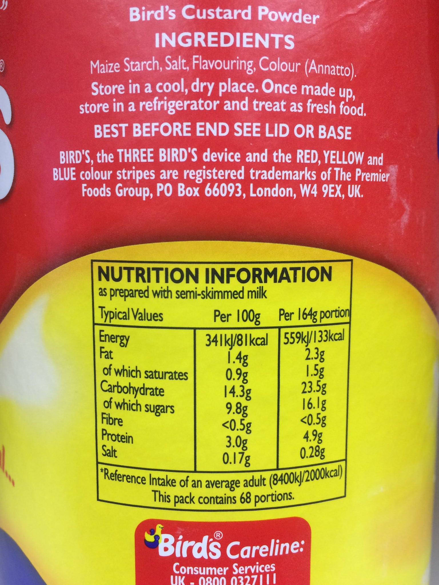 Birds Custard Powder 600g & Low Price Foods Ltd Birds Custard Powder 600g & Low Price Foods Ltd