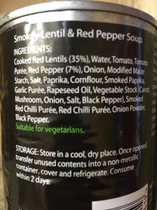 Bonners Finest Smokey Lentil & Red Pepper Soup 400g