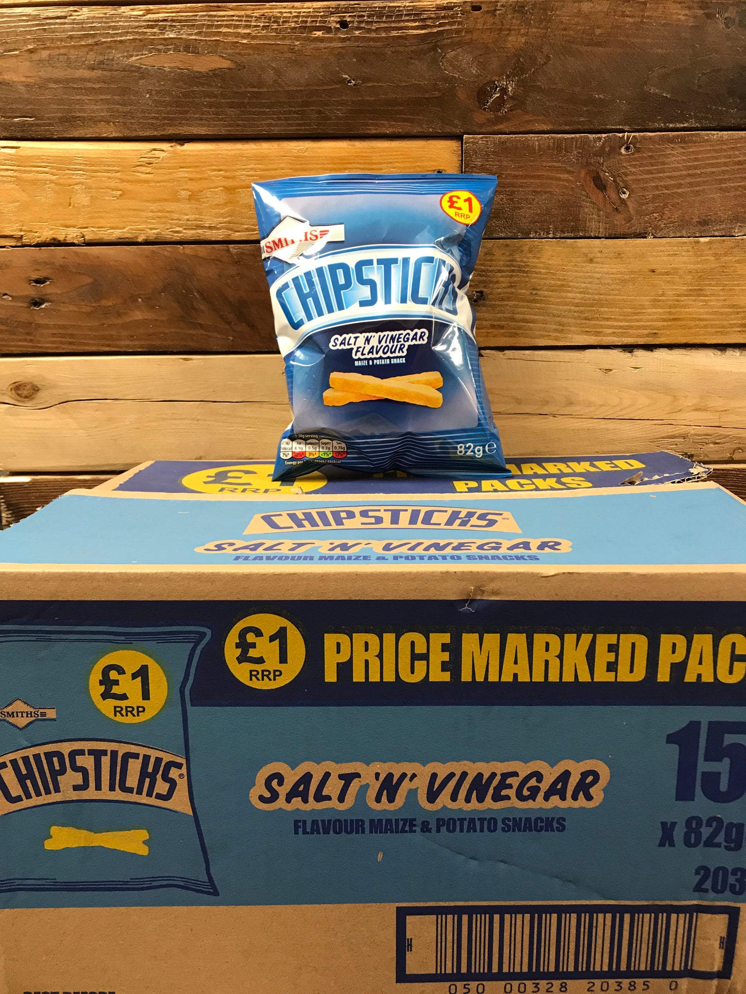 15x Smiths ChipSticks Salt'n'Vinegar (15x82g) & Low Price Foods Ltd