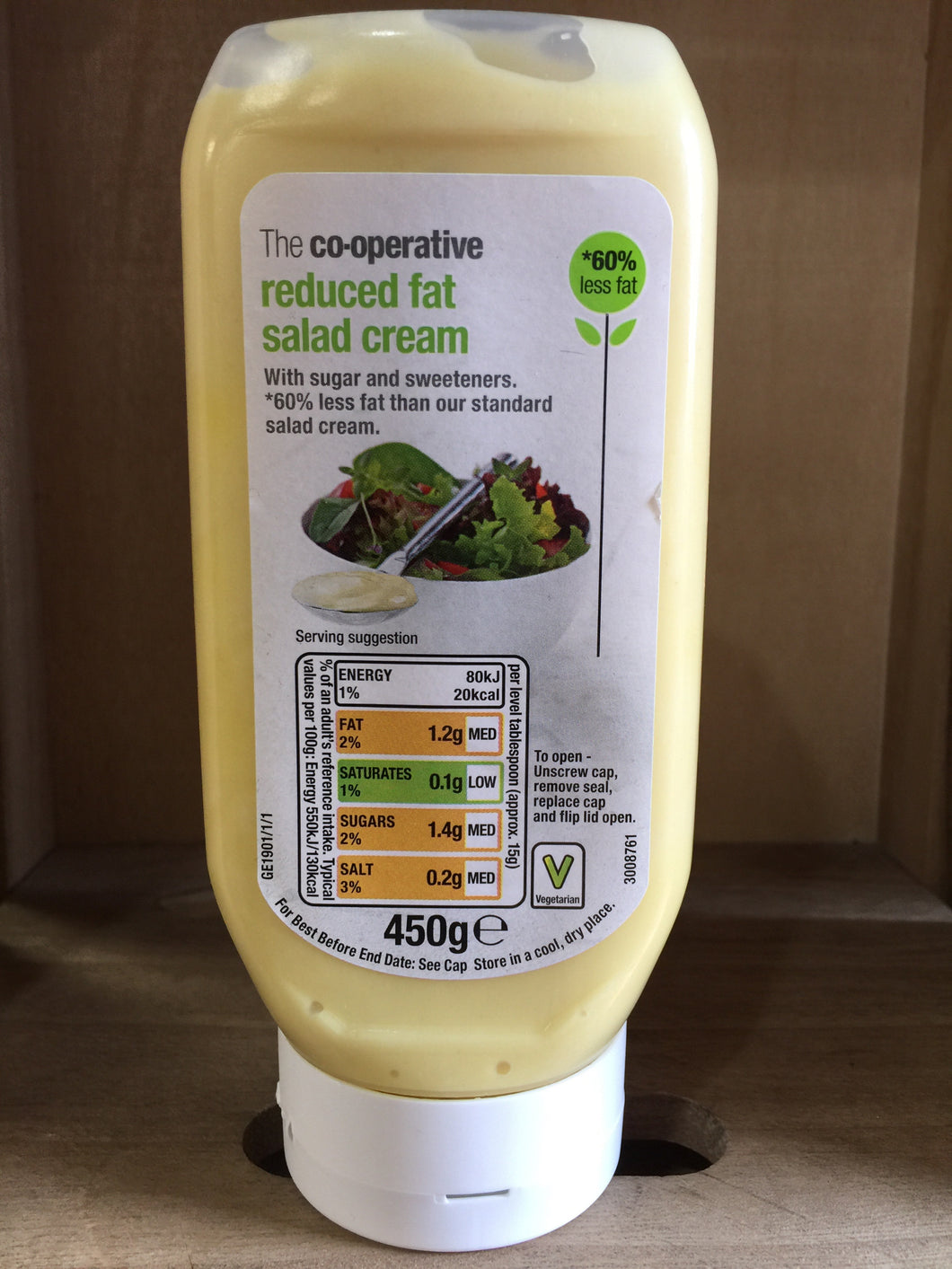 Low price Reduced Fat Salad Cream 450g
