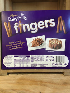 Cadbury Milk Chocolate Fingers 276g