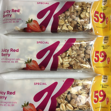 12x Kellogg's Special K Juicy Red Berry Bars (12x27g)