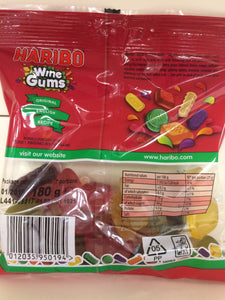 Haribo Wine Gums Fruit Flavour Gums 140g