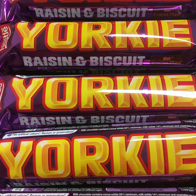 12x Yorkie Raisin & Biscuit Chocolate Bars (12x44g)