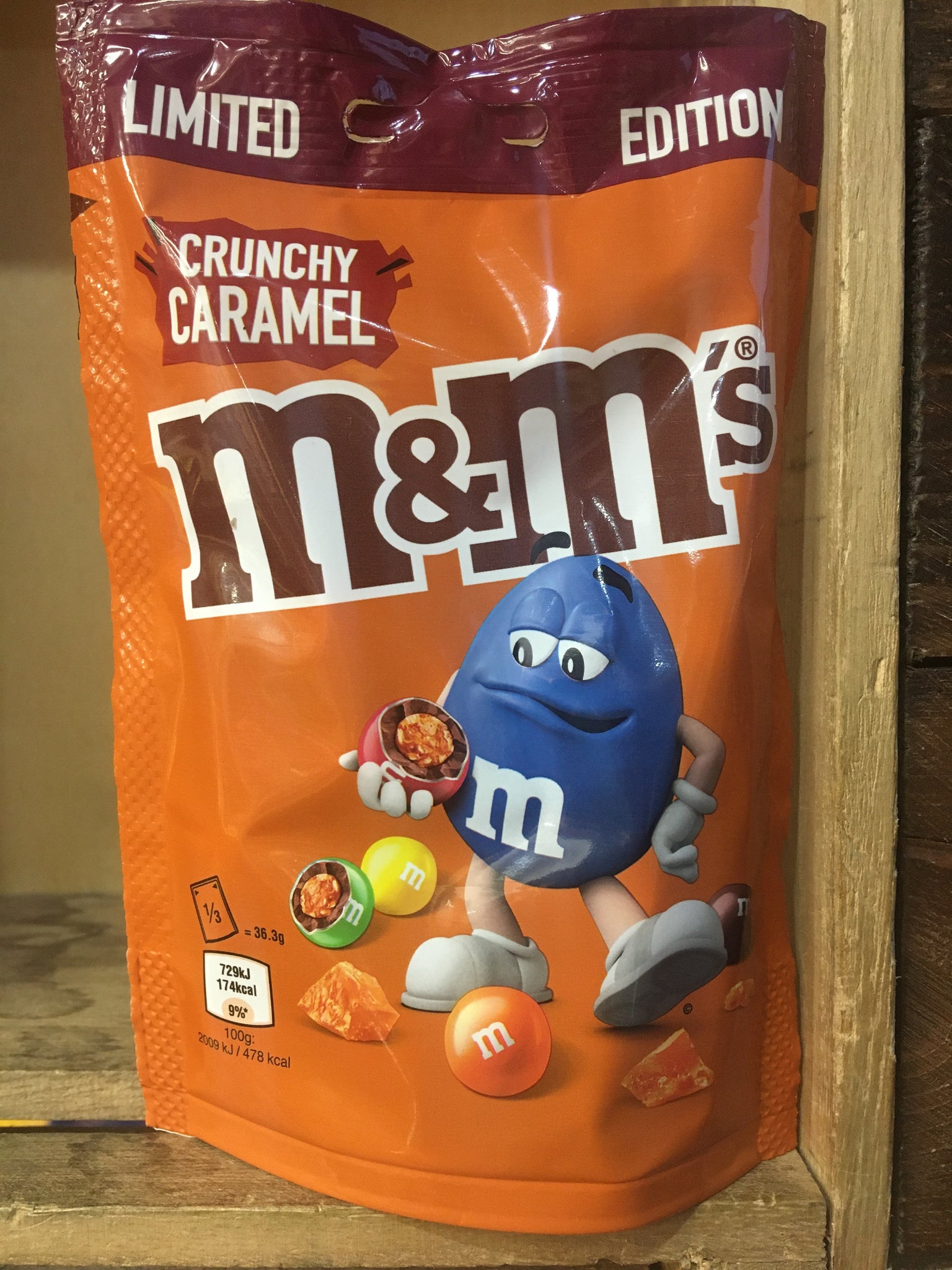 M&Ms Crunchy Caramel Bar
