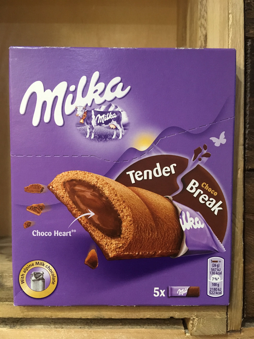 Milka Tender Choco Break Bars 5x Pack 130g