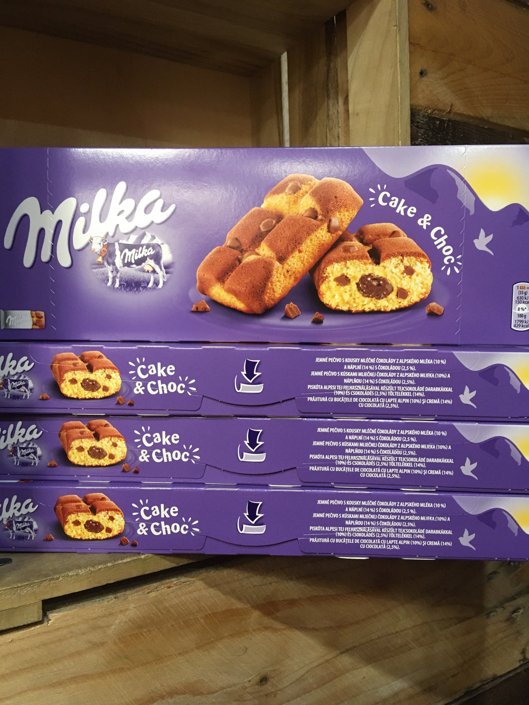 20x Milka Cake & Choc Bars (4 Packs of 5 Cakes)