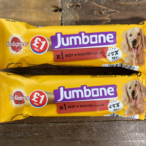 2x Pedigree Jumbone Beef & Poultry Medium Dog Treats (2x90g)
