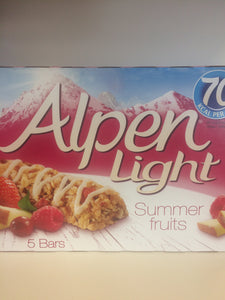 20x Alpen Light Summer Fruits Cereal Bars (4 Packs of 5 Bars)