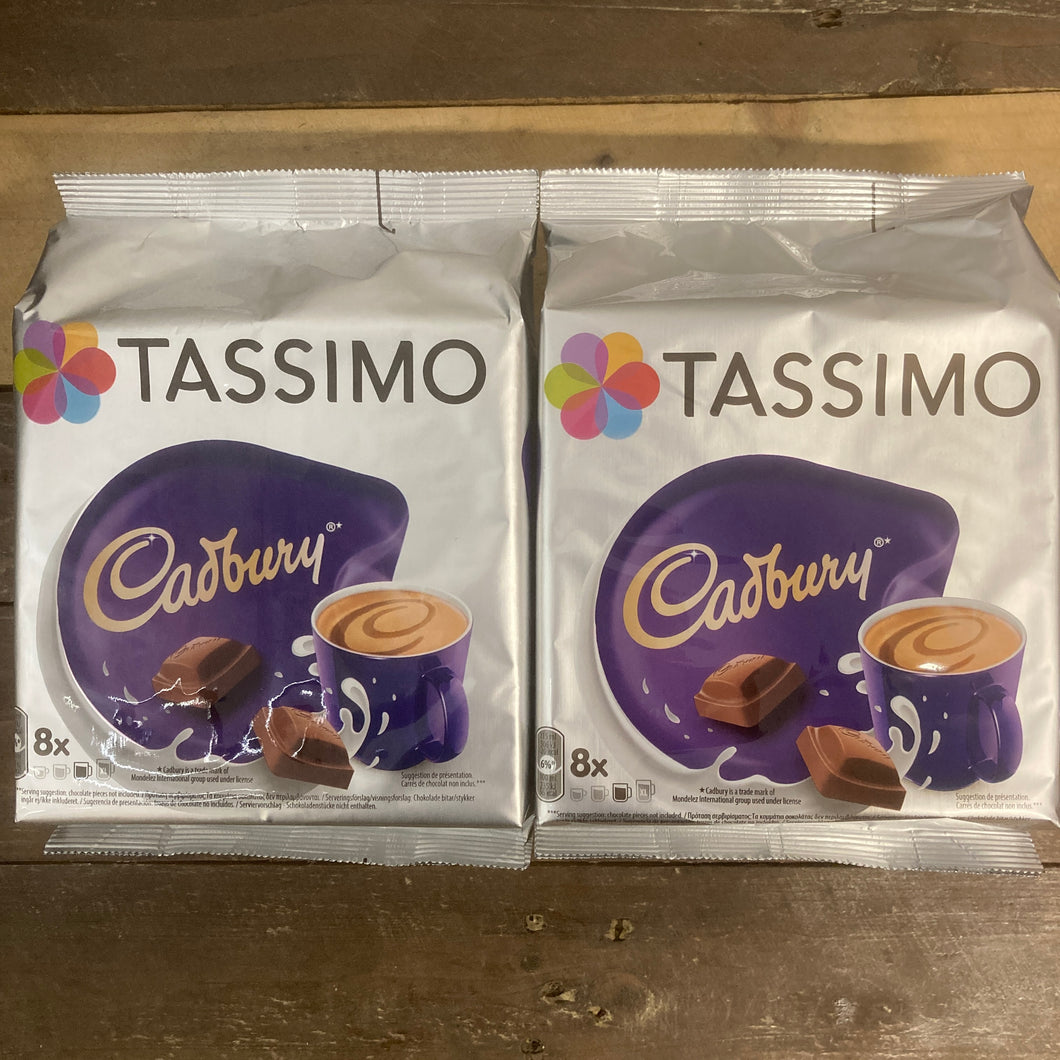 16x Tassimo Cadbury Hot Chocolate Pods (2 Packs of 8)