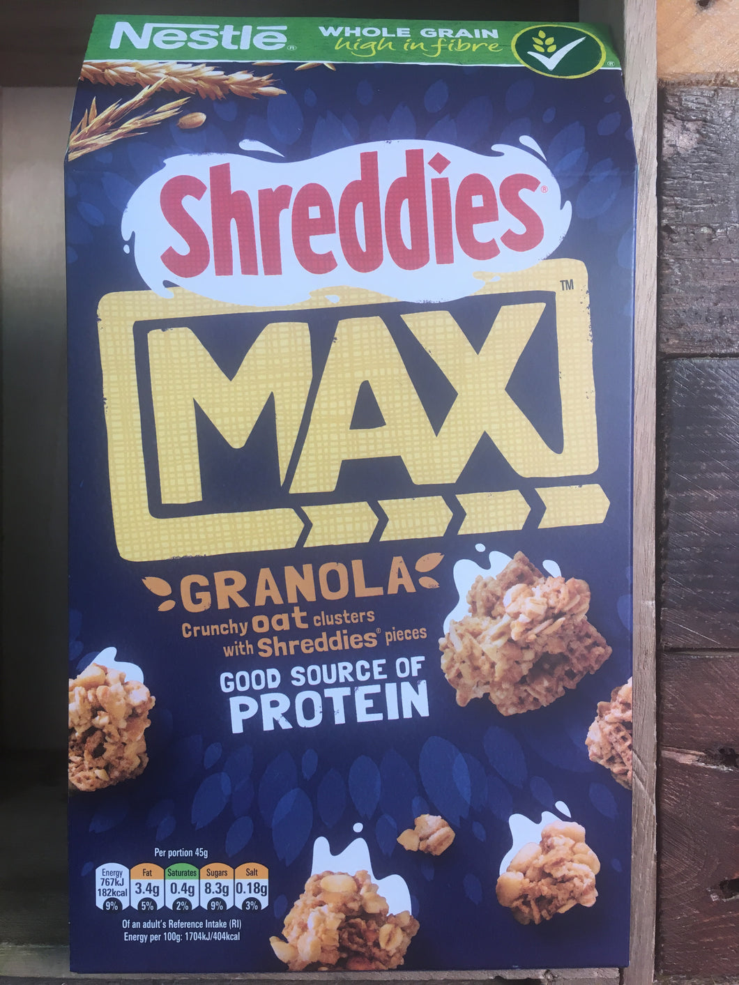 Nestle Shreddies Max Crunchy Oat Granola 400g