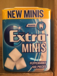 6x Wrigley's Extra Minis Peppermint Chewing Gum 6x100 Pieces