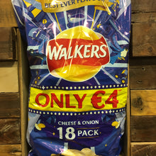 18x Walkers Cheese & Onion Crisps (18x25g)