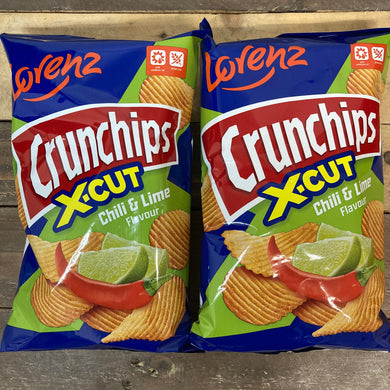 Lorenz Crunchips Xcut Chilli & Lime Crisps 75g