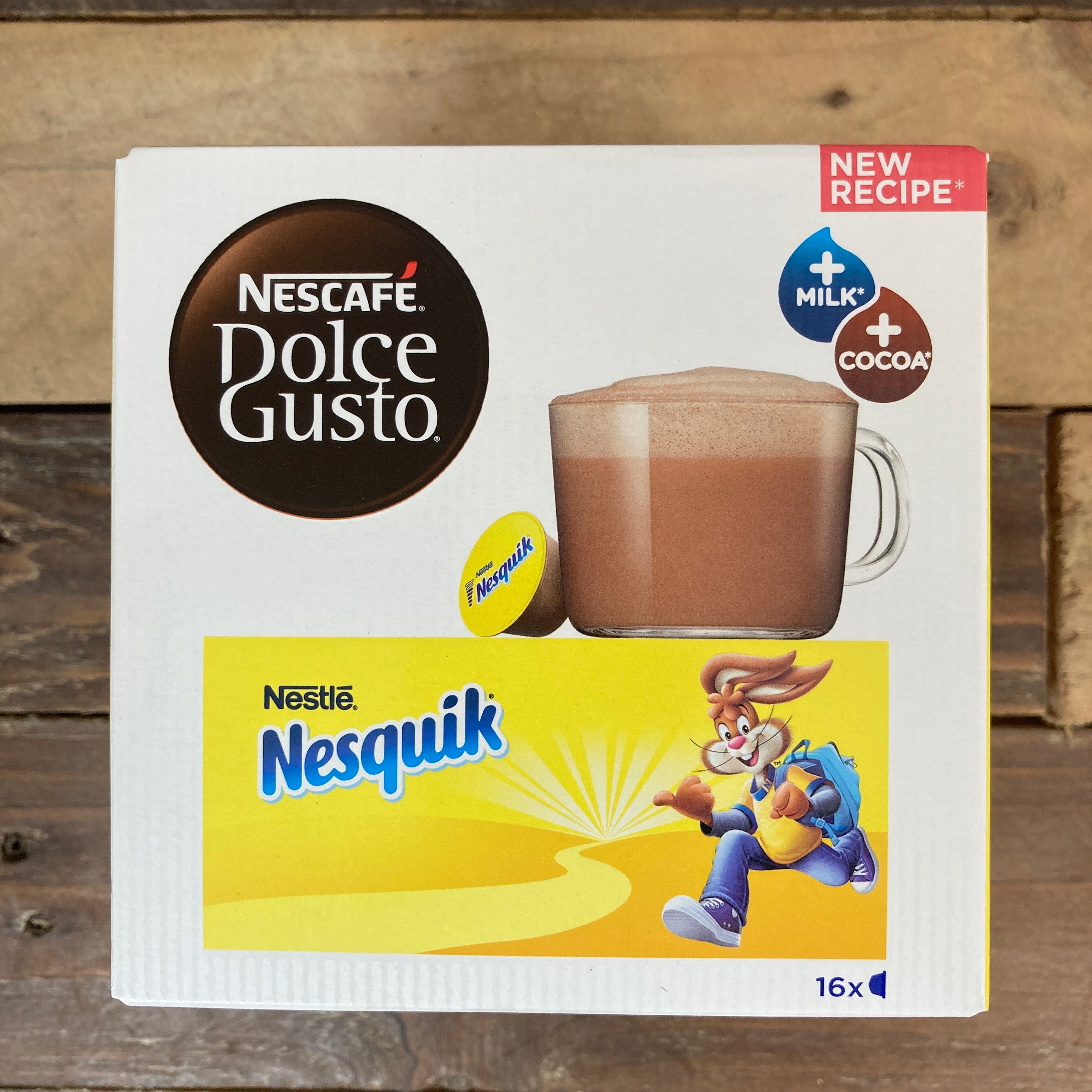 32x Nescafe Dolce Gusto Nesquik Hot Chocolate Pods (2 Packs of 16 Pods