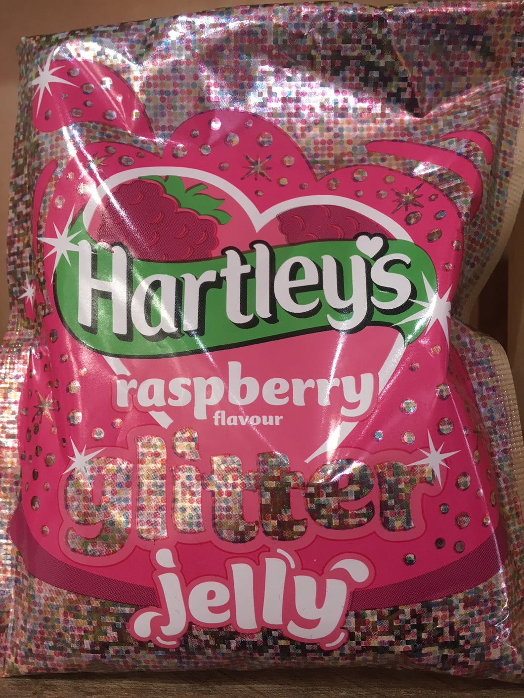 Hartleys Raspberry Flavour Glitter Jelly 100g