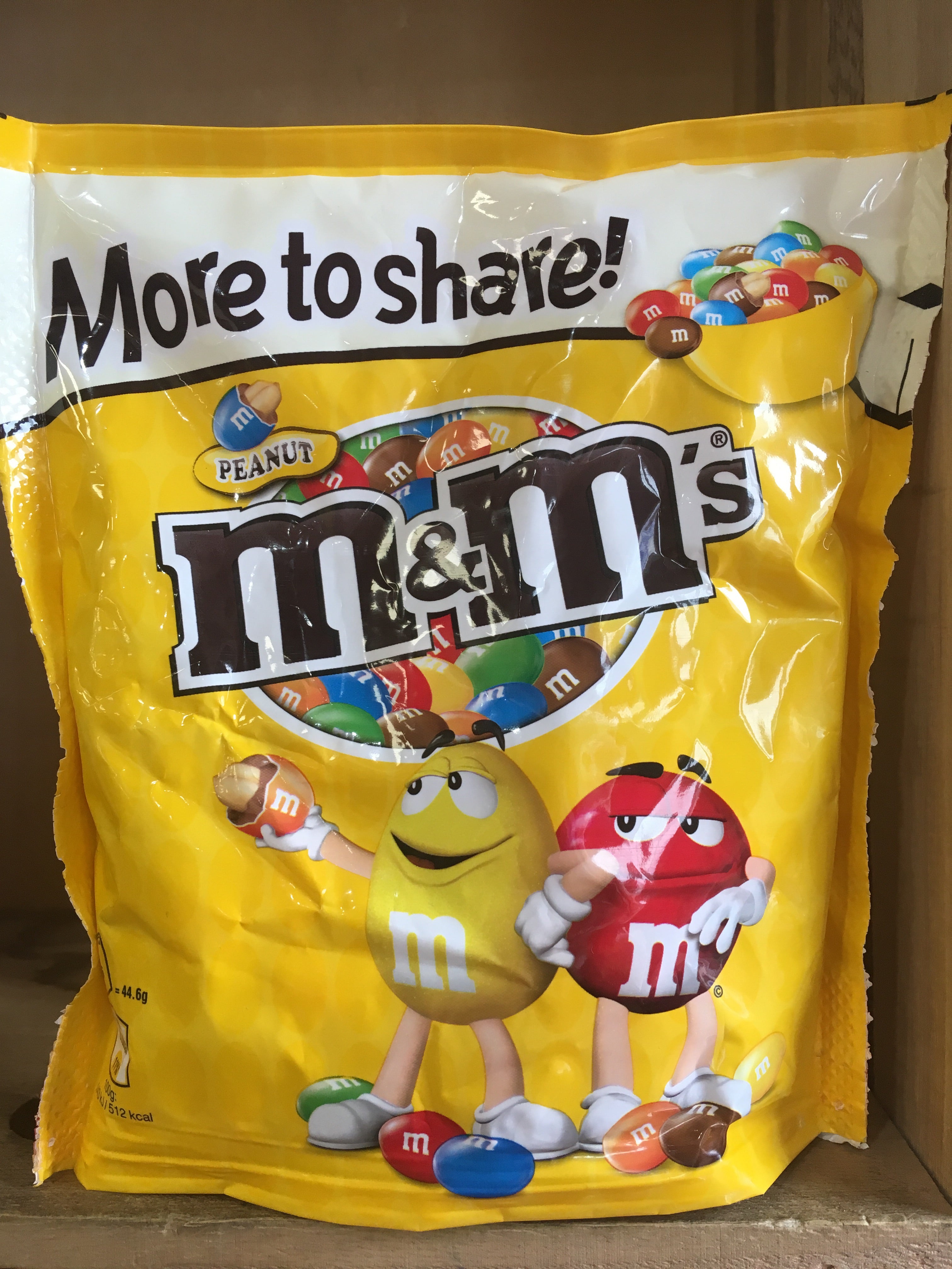 M&M's Peanut Pouch 250g in duty-free at airport Boryspil