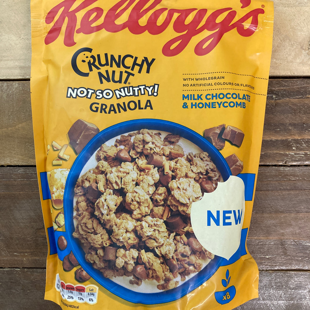 2x Kellogg's Crunchy Nut Milk Chocolate & Honeycomb Granola (2x380g)