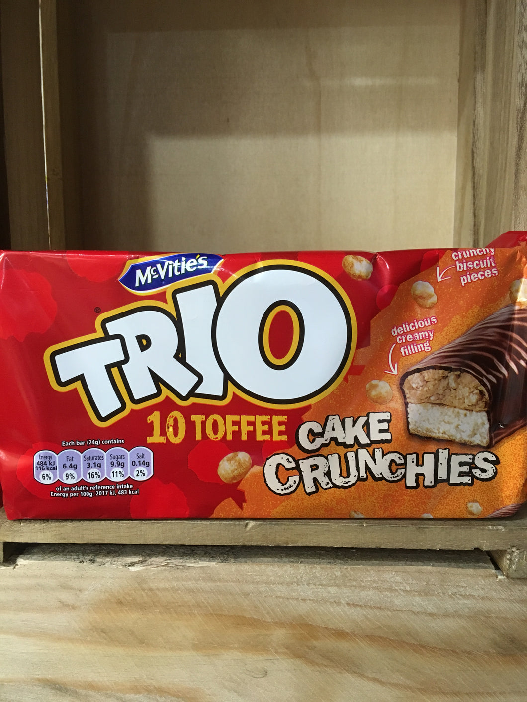 McVitie's Trio 10 Toffee Cake Crunchies