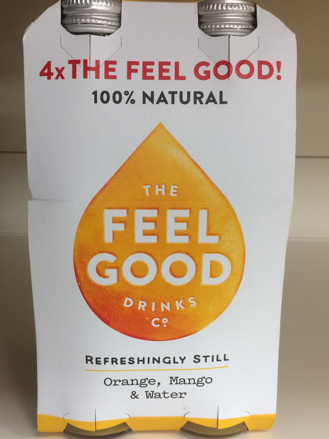 The Feel Good Drinks Co. Orange, Mango & Water Bottles