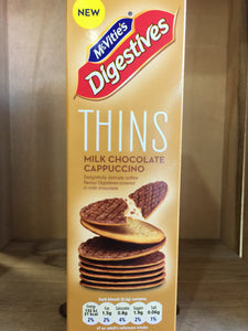 McVities's Digestive Thins Milk Chocolate Cappuccino Biscuits 180g