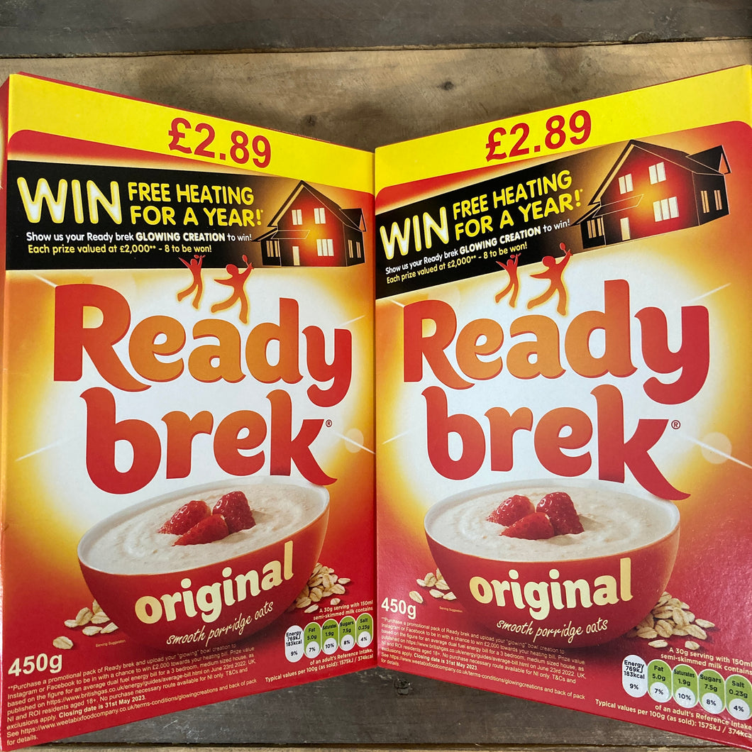Brek 2x Ready Brek Original Cereal (2x450g) & Low Price Foods Ltd