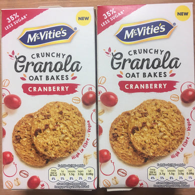 2x McVitie's Cranberry Granola Oat Bakes (2x140g)