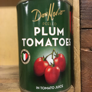 3x Don Mario Peeled Plum Tomatoes in Tomato Juice (3x400g)