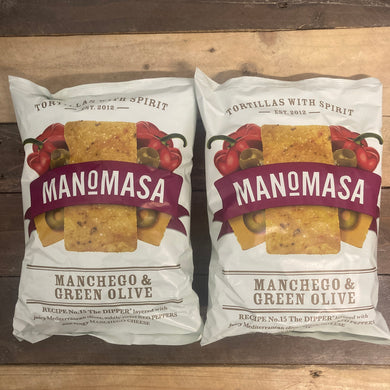 Manomasa Manchego & Green Olive Tortilla Chips