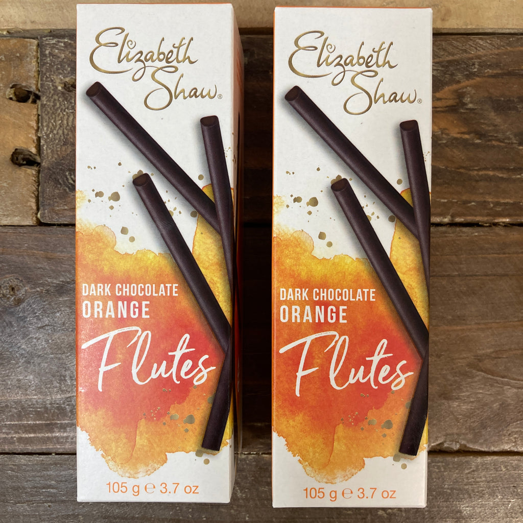 2x Elizabeth Shaw Chocolate Orange Flutes (2x105g) & Low Price Foods Ltd