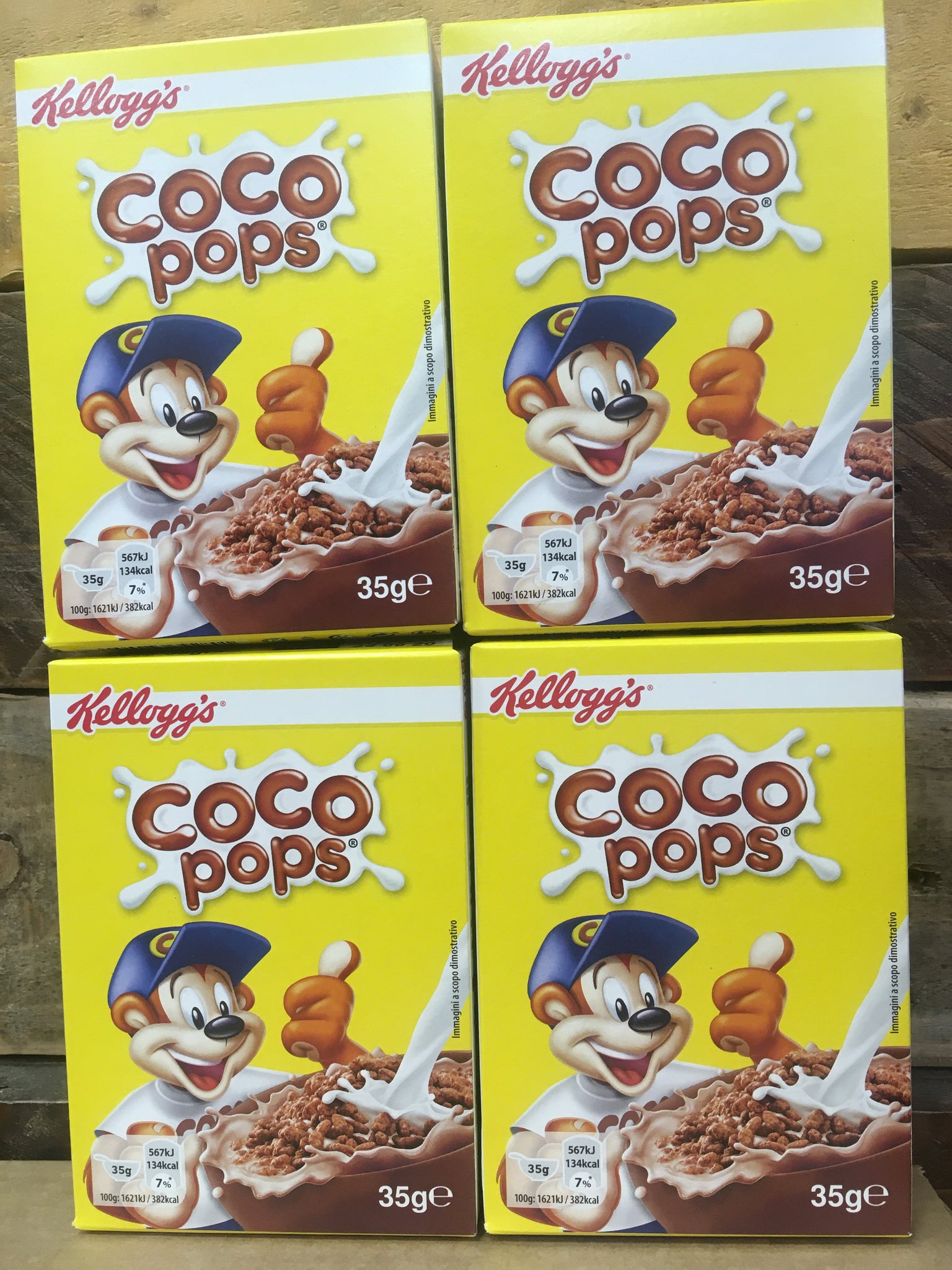 Coco Pops First Box 8x Kellogg's Coco Pops (8x35g) & Low Price Foods Ltd