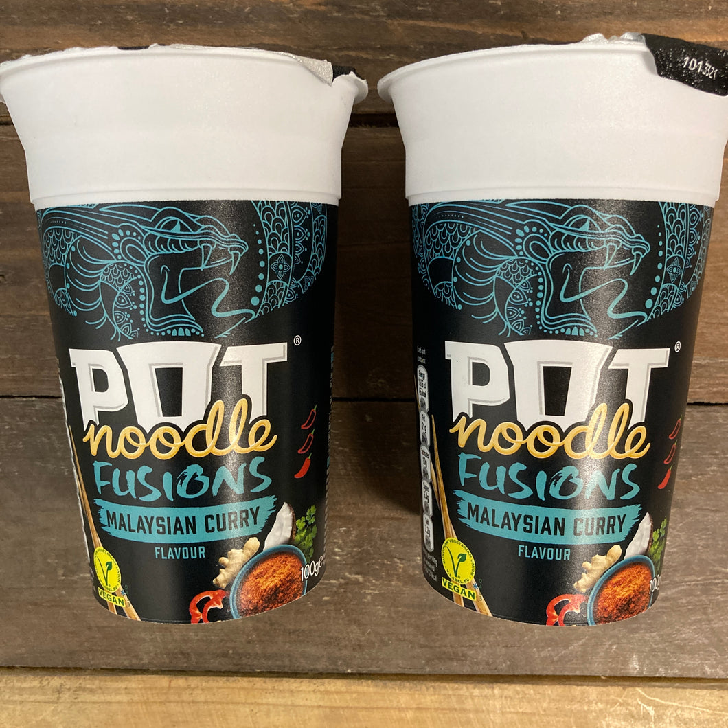 Pot Noodle Fusions Malaysian Curry