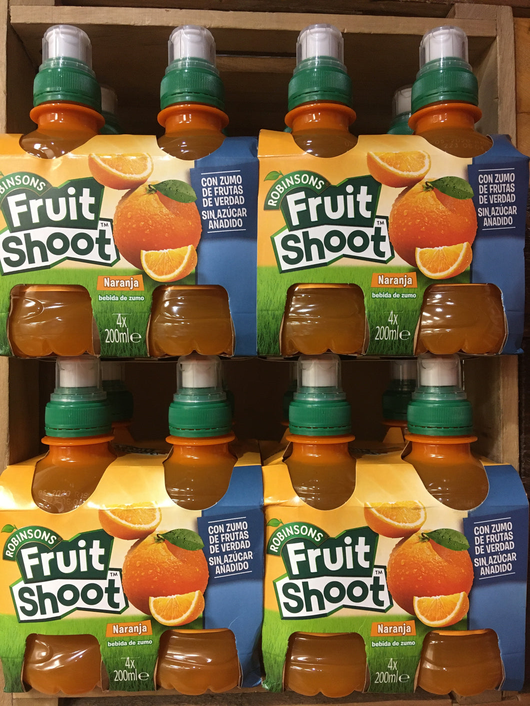 24x Robinsons Fruit Shoot Orange No Added Sugar (6x 4 Packs x200ml)