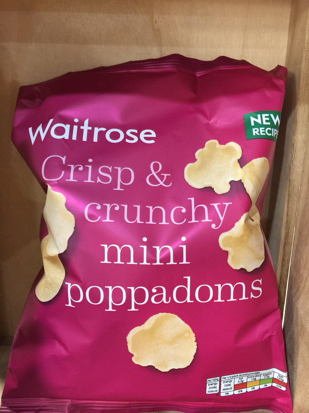 Waitrose Crisp & Crunchy Mini Poppadoms 70g