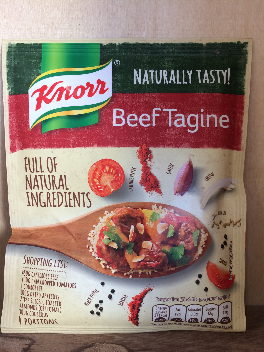 Knorr Beef Tagine Recipe Mix 63g